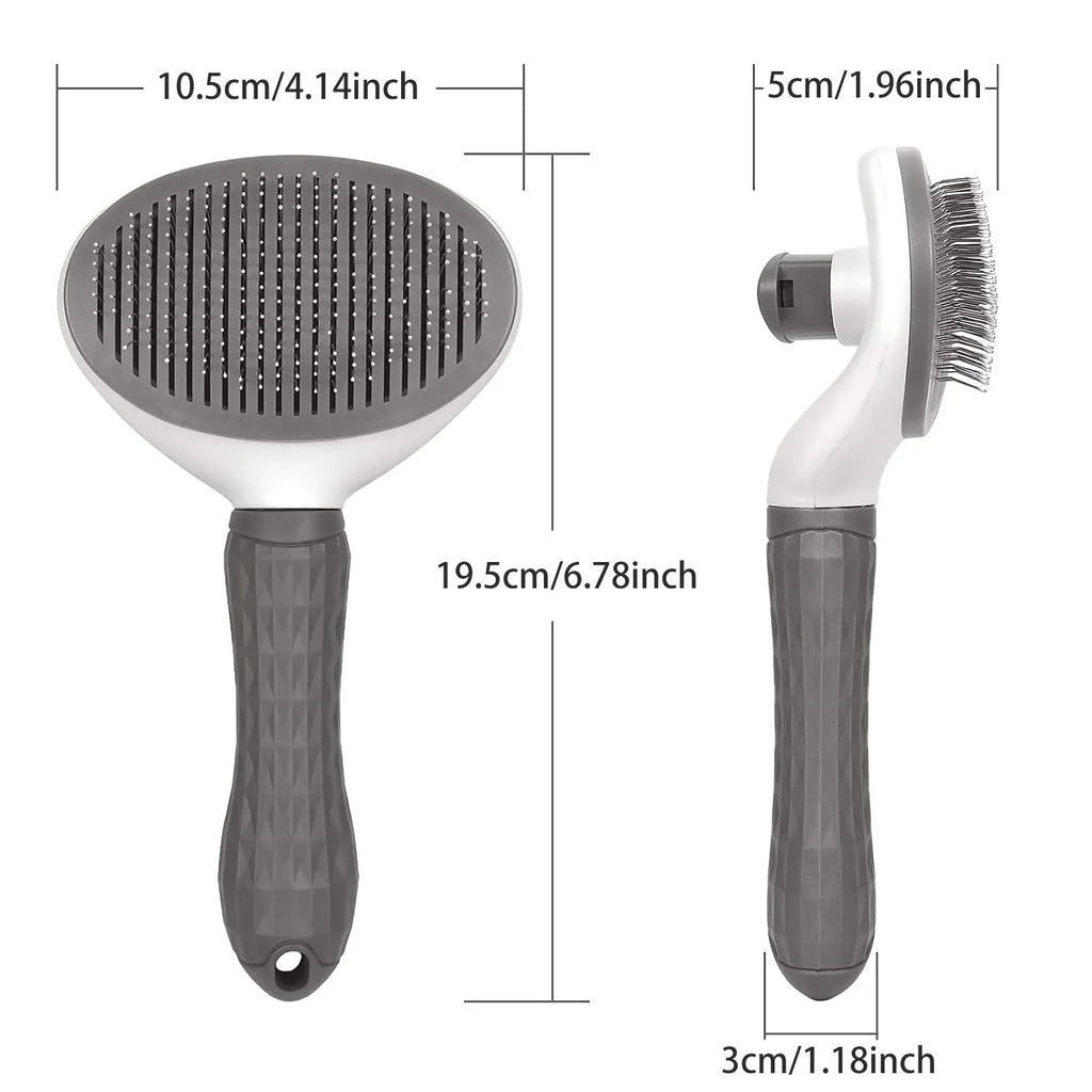 🐾 Self-Cleaning Pet Grooming Brush – Selbstreinigende Fellbürste für Hunde & Katzen | Sanfter Haarentfernungs-Kamm für alle Felltypen