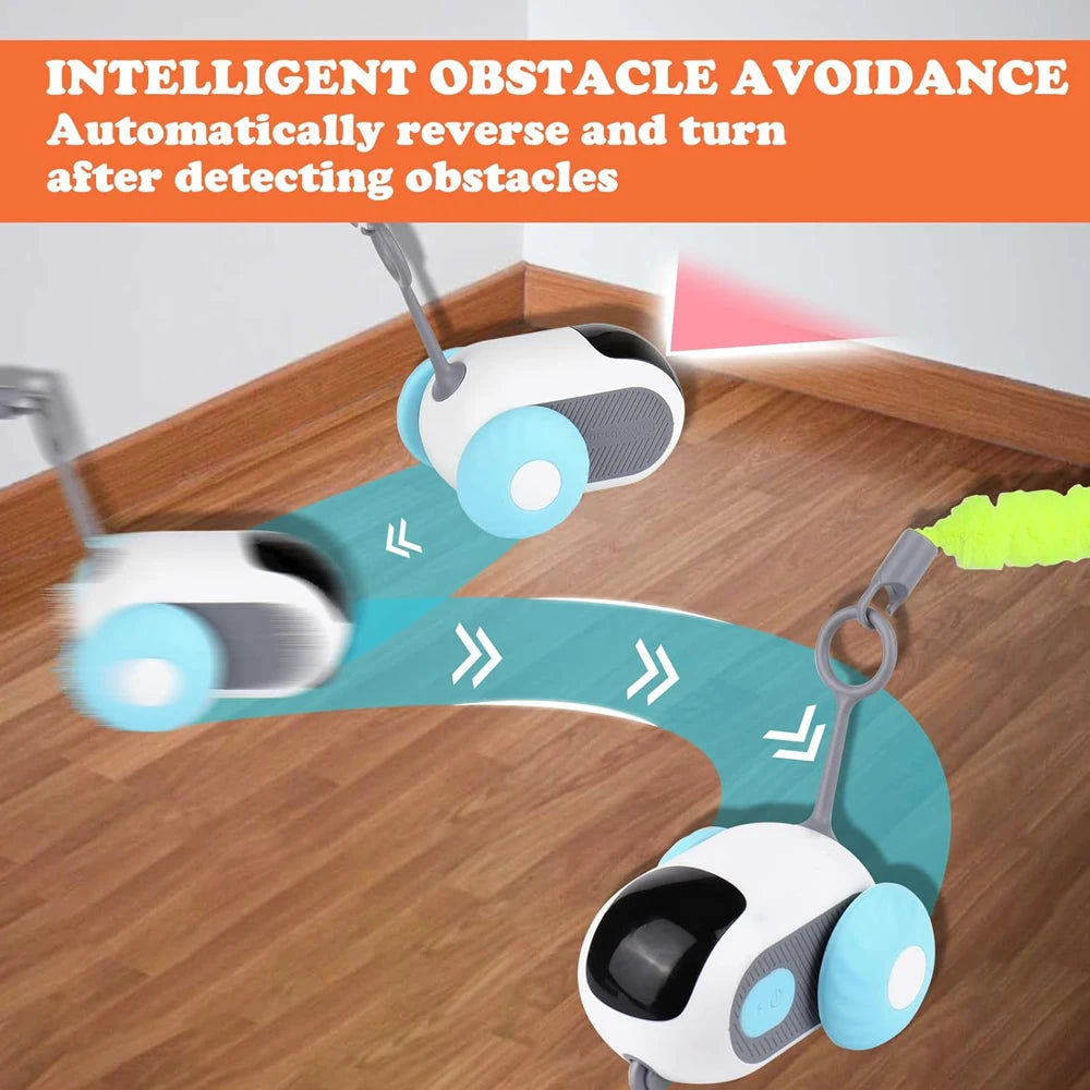 🐾 Smart Automatic Cat Toy Car – 2 Modi | Ferngesteuertes & automatisches Katzen-Spielauto für Jagdspaß & Training