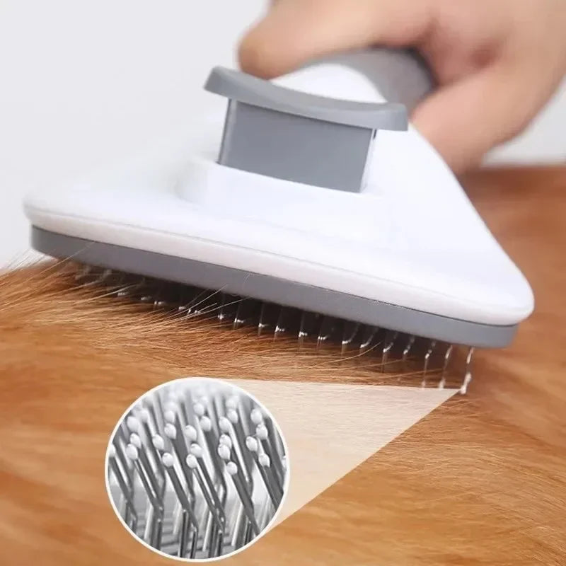 🐾 Self-Cleaning Pet Grooming Brush – Selbstreinigende Fellbürste für Hunde & Katzen | Sanfter Haarentfernungs-Kamm für alle Felltypen
