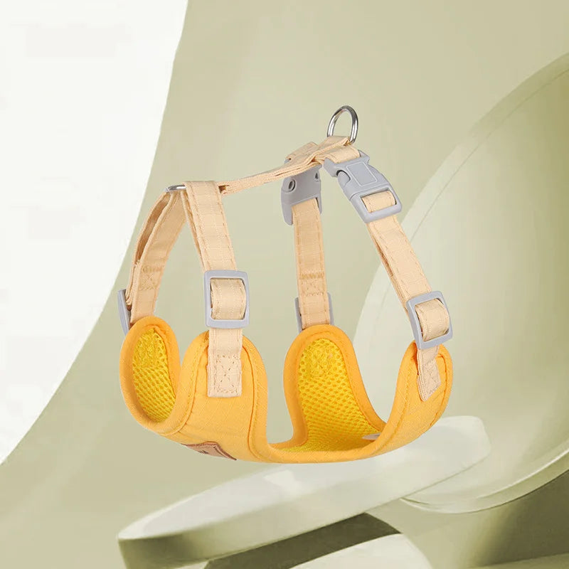 🐾 Pet Harness & Leash Set – Atmungsaktives Geschirr für Katzen & kleine Hunde | Komfortables Outdoor-Set für Kitten & Welpen