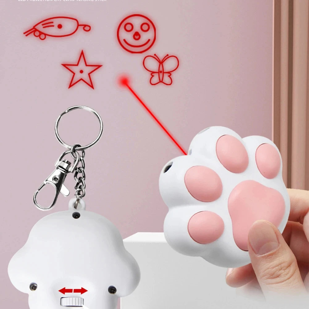 🐾 Rechargeable Pet Laser Toy – Lustiges Laser-Spielzeug mit 5 Mustern | Interaktives Training & Jagdspiel für Katzen & Hunde