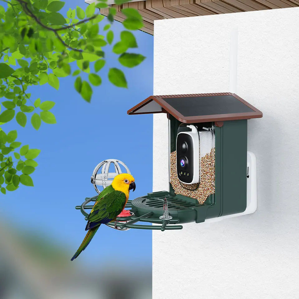 🦜 Solar Bird Feeder Camera – 4MP 2K HD Vogelhaus-Kamera mit WiFi, Nachtsicht & Bewegungserkennung | Solar Betrieben für Birdwatching