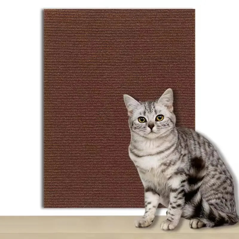 Self-Adhesive Cat Scratch Mat – Zuschneidbarer Sofa-Schutz aus Teppich | 7 Farben, Trimmbar, Möbel-Schutz & Kratzunterlage für Katzen
