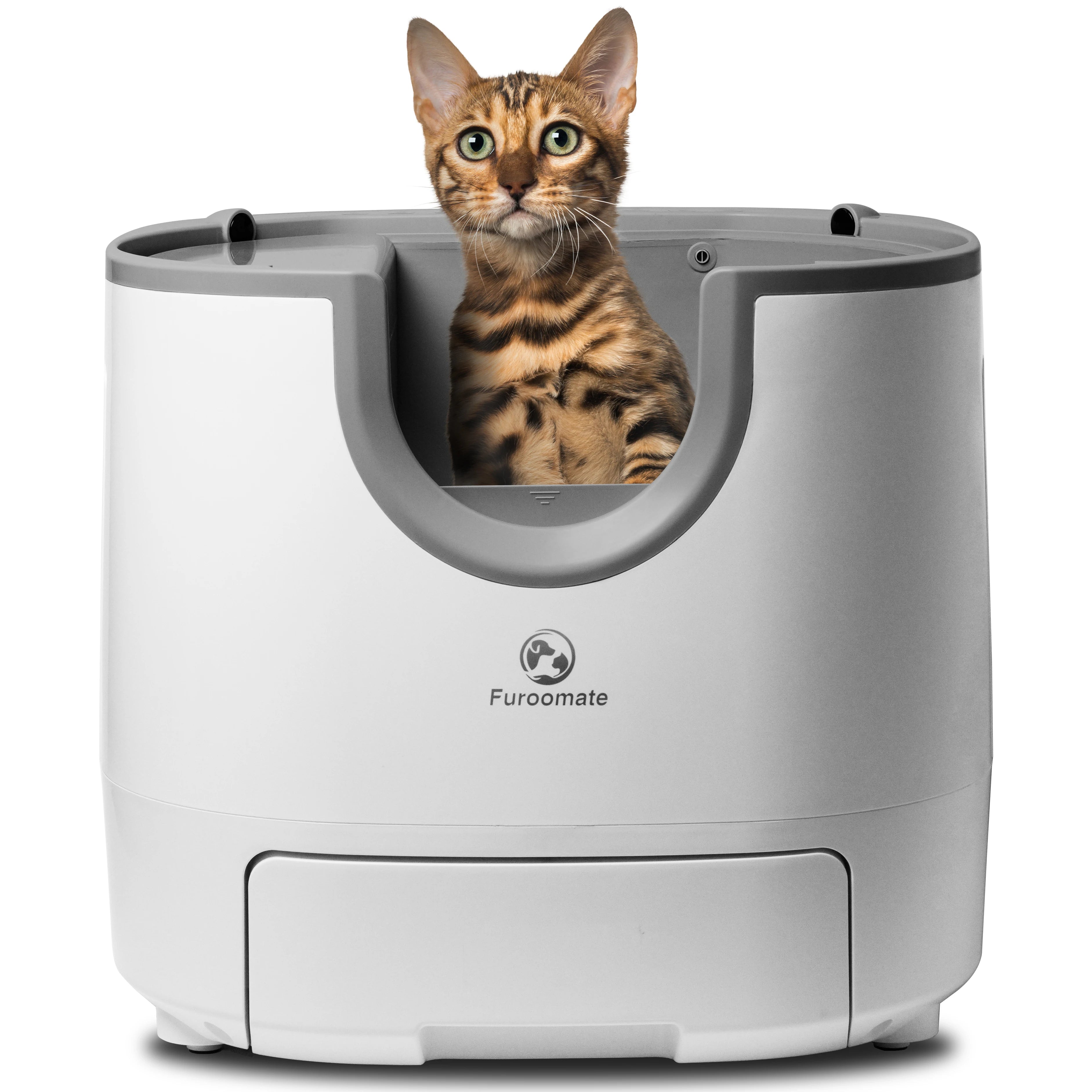 🐾 Self-Cleaning Cat Litter Box – Offene XXL Katzentoilette mit automatischer Reinigung & Sicherheits-Sensoren | Für Mehrkatzen-Haushalte