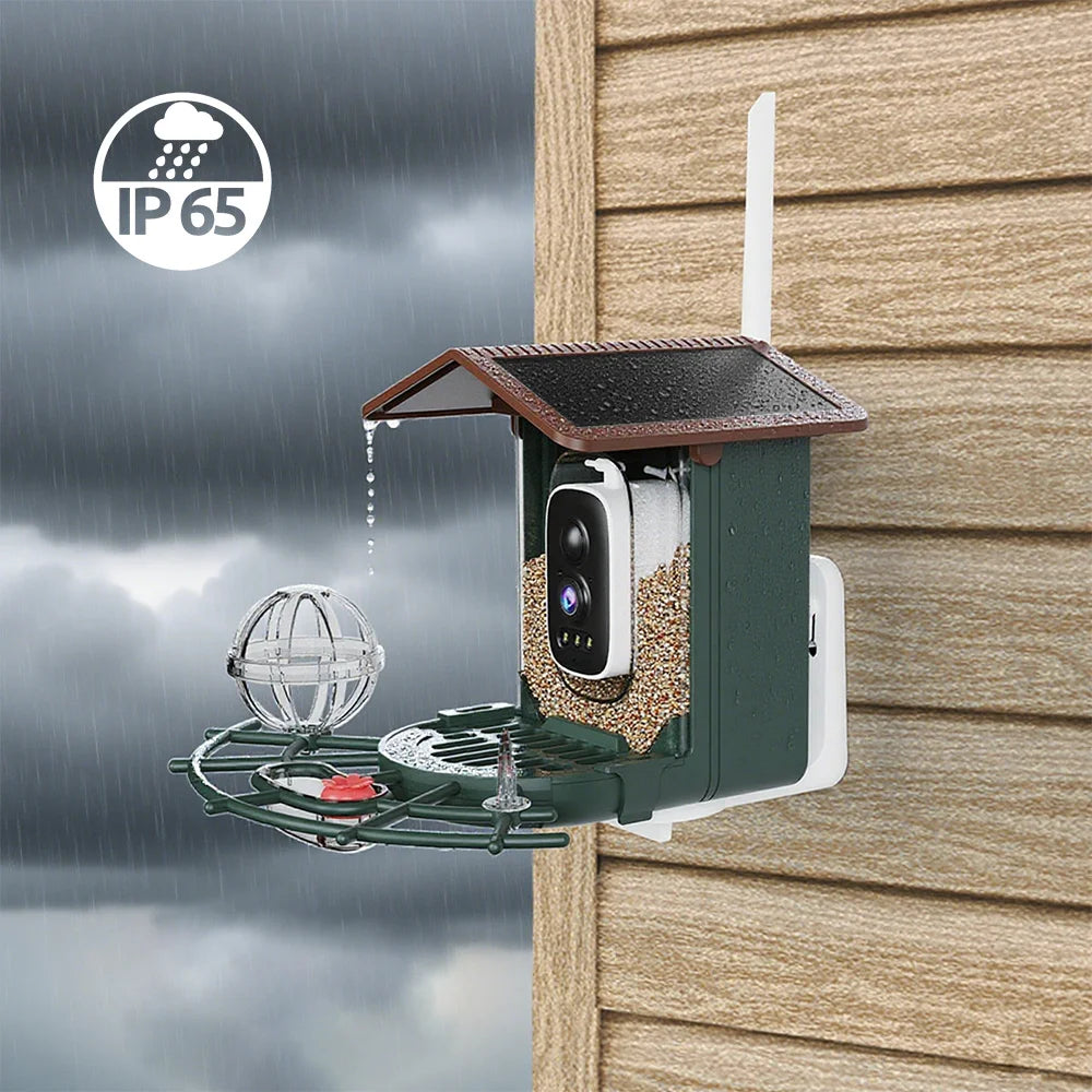 🦜 Solar Bird Feeder Camera – 4MP 2K HD Vogelhaus-Kamera mit WiFi, Nachtsicht & Bewegungserkennung | Solar Betrieben für Birdwatching