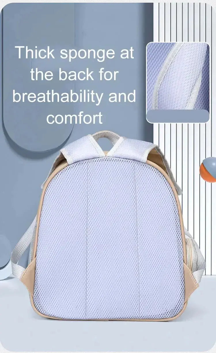 Transparenter Katzen-Rucksack – Tragetasche für Katzen & kleine Hunde | Atmungsaktive PU-Transporttasche für Reisen & Outdoor PawPaw