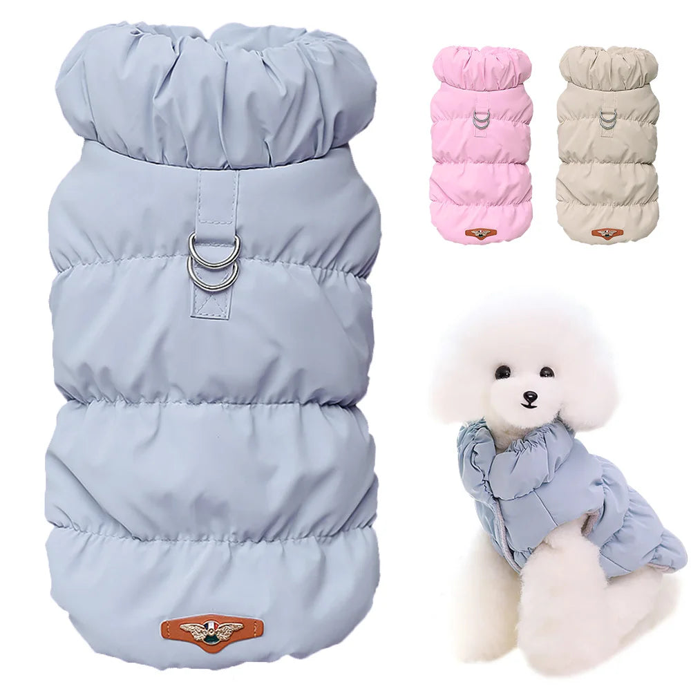 Weiche Winter Hundejacke – Gepolsterter Warmmantel für kleine & mittelgroße Hunde | Chihuahua, French Bulldog & Katzen geeignet | Herbst/Winter