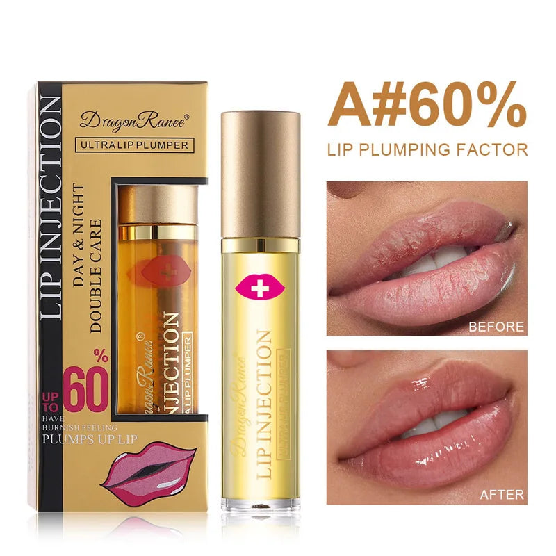 💋 Volumizing Lip Plumper Serum – Sofort-Aufpolsterndes Lipgloss für volle Lippen | Feuchtigkeit, Glanz & Reduzierung feiner Linien
