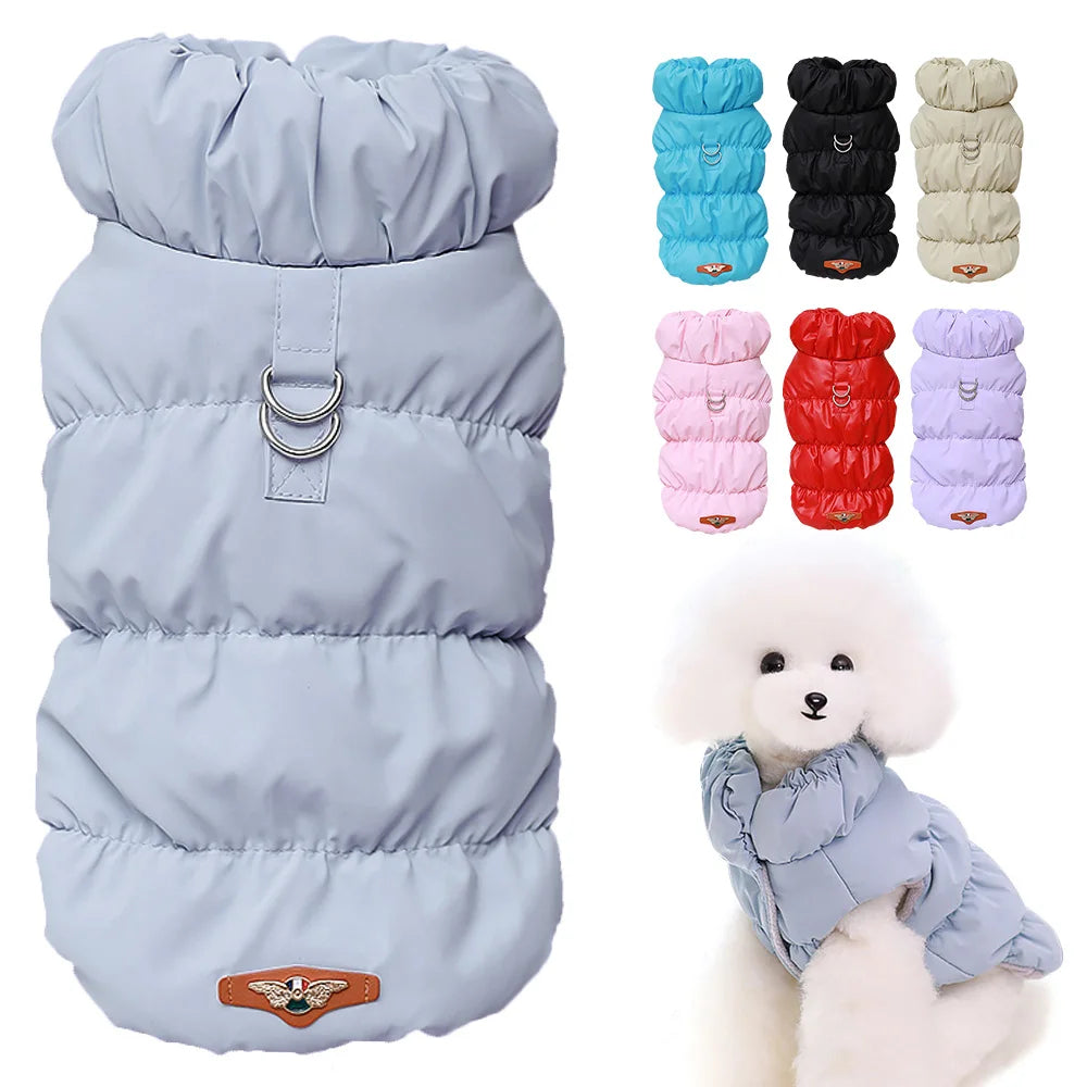 Weiche Winter Hundejacke – Gepolsterter Warmmantel für kleine & mittelgroße Hunde | Chihuahua, French Bulldog & Katzen geeignet | Herbst/Winter