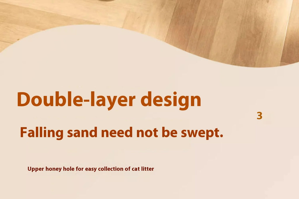 🐾 Extra Large Cat Litter Mat – XXL Katzenstreumatte | 2-lagig, wasserdicht, rutschfest & waschbar – Anti-Streu Bodenmatte für Katzentoiletten