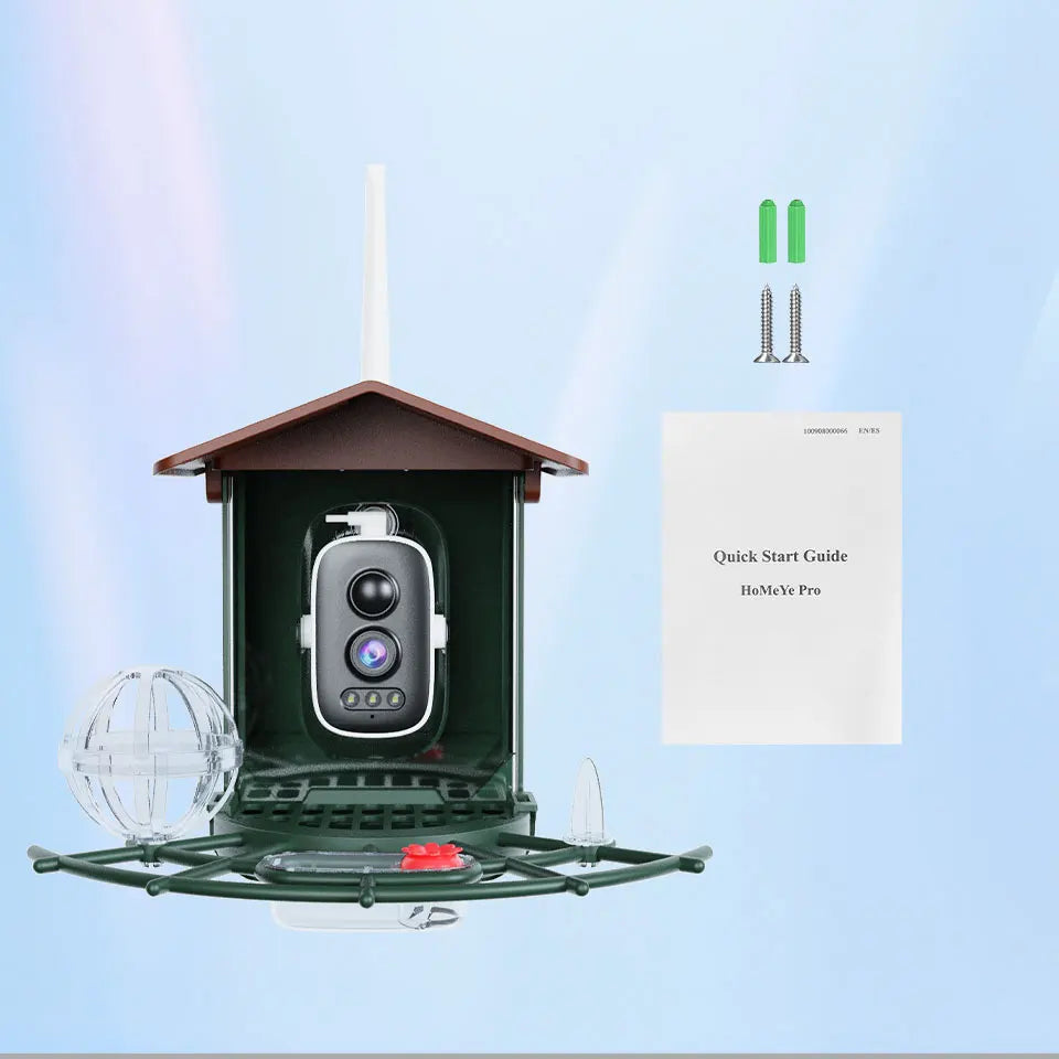 🦜 Solar Bird Feeder Camera – 4MP 2K HD Vogelhaus-Kamera mit WiFi, Nachtsicht & Bewegungserkennung | Solar Betrieben für Birdwatching