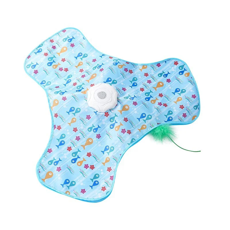 🐾 Interactive Automatic Cat Toy – Bewegliches Feder-Spielzeug für Wohnungskatzen | Hide-and-Seek Jagdspiel zur Aktivierung der Instinkte