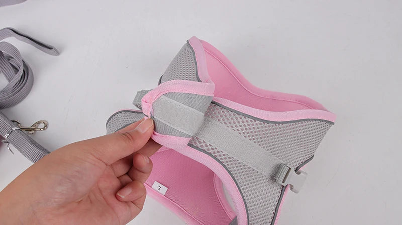 🐾 Reflective No-Pull Dog Harness – Bequemer Brustgurt für kleine & mittelgroße Hunde | Sicheres, rutschfestes Geschirr für Pug, Chihuahua & Co.