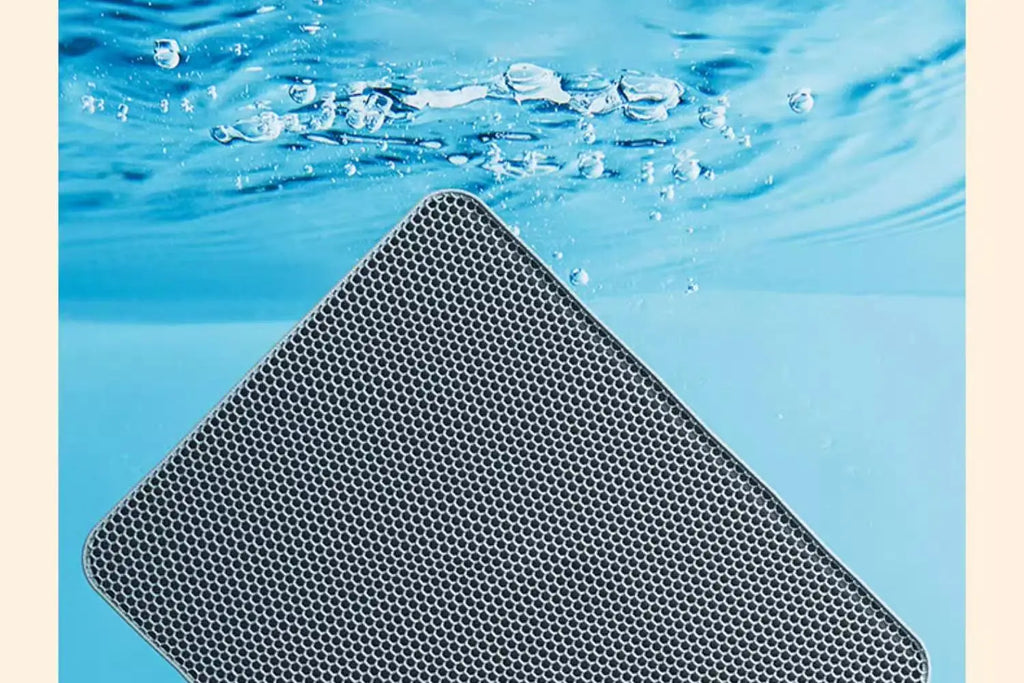 🐾 Extra Large Cat Litter Mat – XXL Katzenstreumatte | 2-lagig, wasserdicht, rutschfest & waschbar – Anti-Streu Bodenmatte für Katzentoiletten